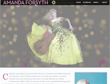 Tablet Screenshot of amandaforsyth.com